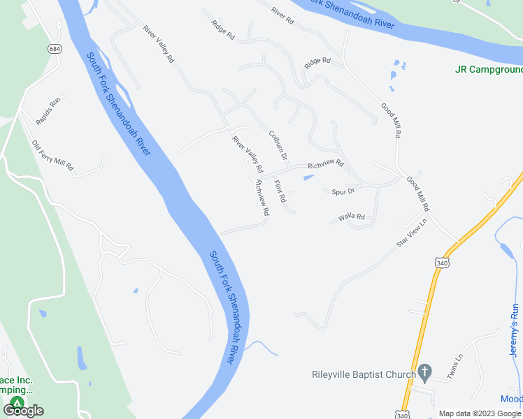 map of restaurants, bars, coffee shops, grocery stores, and more near 750 Richview Road in Rileyville
