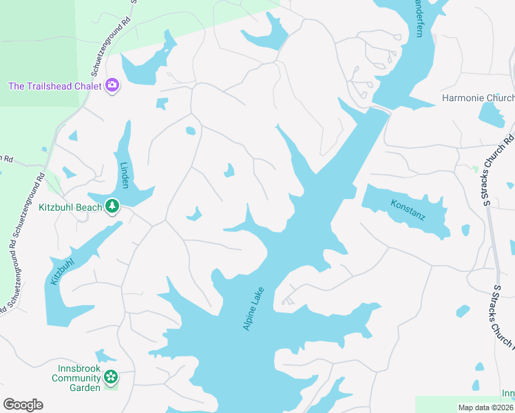 map of restaurants, bars, coffee shops, grocery stores, and more near 2474 Alpine Cove Drive in Innsbrook