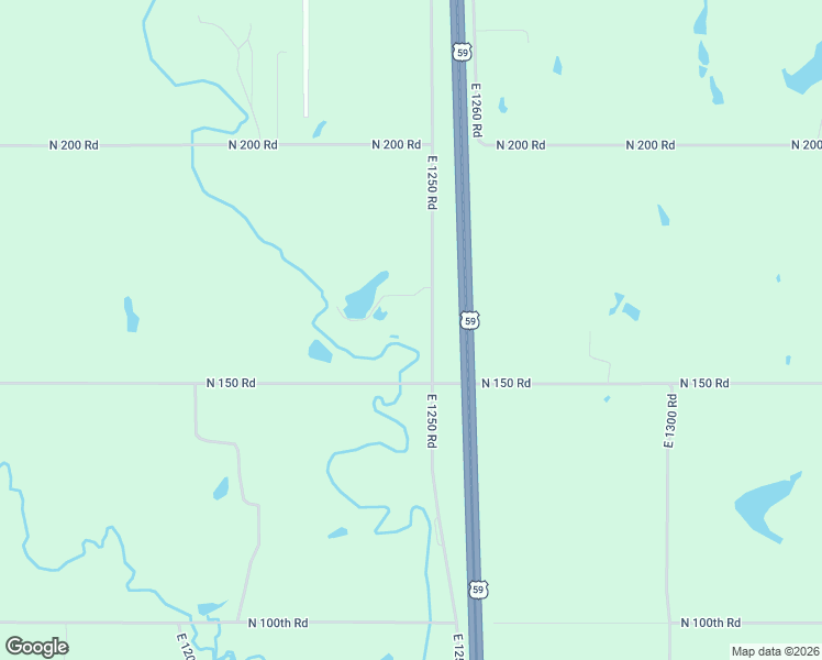 map of restaurants, bars, coffee shops, grocery stores, and more near 153 East 1250 Road in Baldwin City