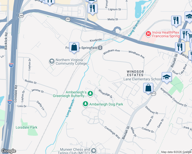 map of restaurants, bars, coffee shops, grocery stores, and more near Metro Path in Alexandria