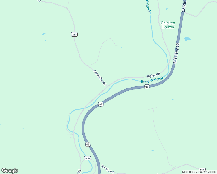 map of restaurants, bars, coffee shops, grocery stores, and more near 4475 Ripley Road in Ripley