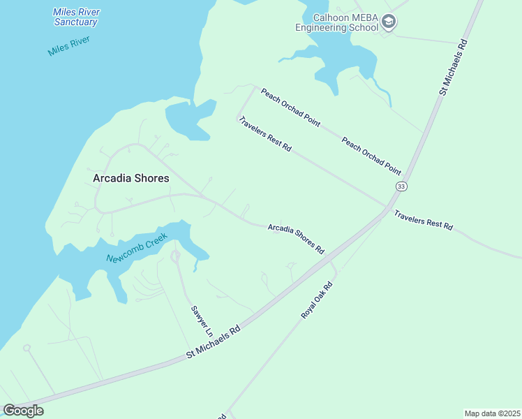 map of restaurants, bars, coffee shops, grocery stores, and more near 26648 Arcadia Shores Road in Easton