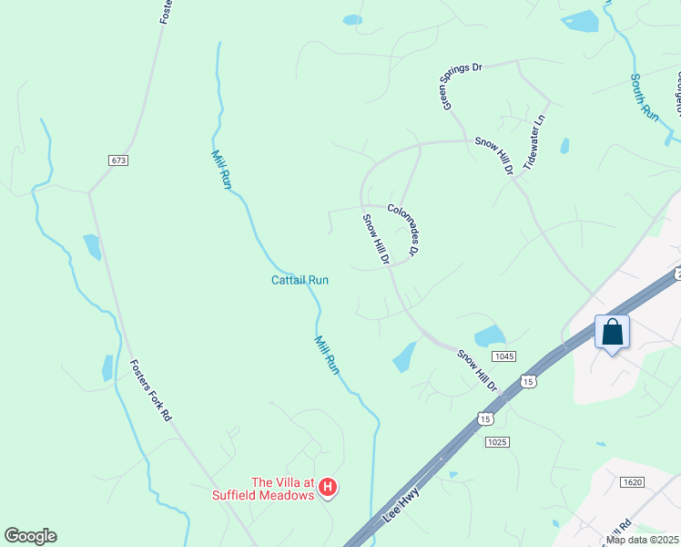 map of restaurants, bars, coffee shops, grocery stores, and more near 5865 University Court in Warrenton