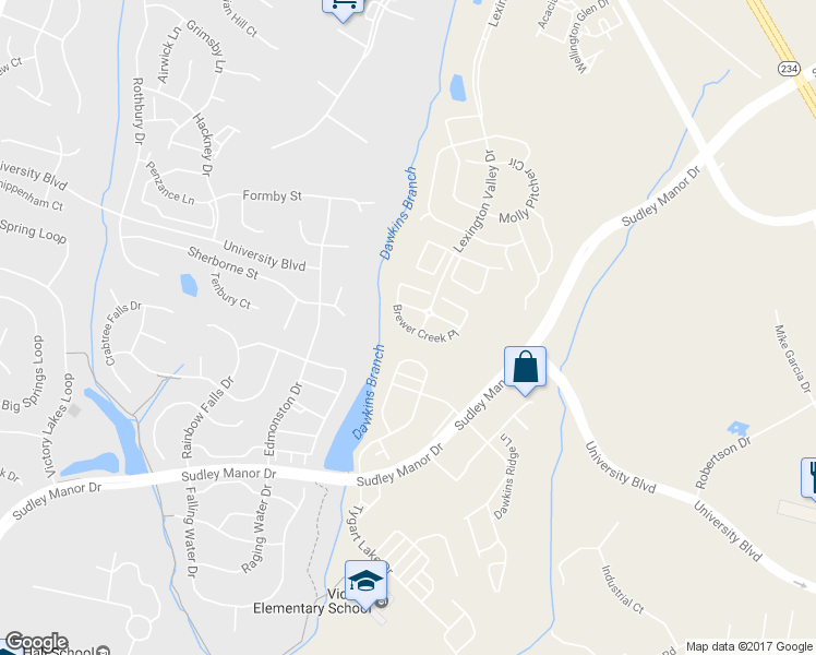 map of restaurants, bars, coffee shops, grocery stores, and more near 9019 Brewer Creek Place in Manassas