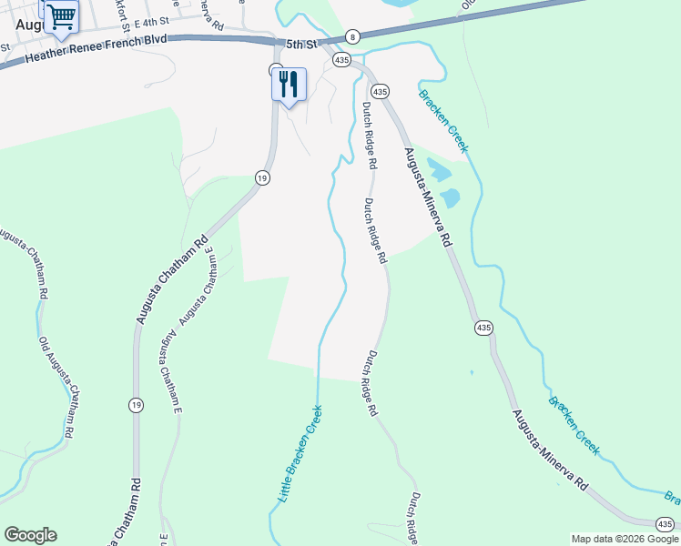 map of restaurants, bars, coffee shops, grocery stores, and more near in Augusta