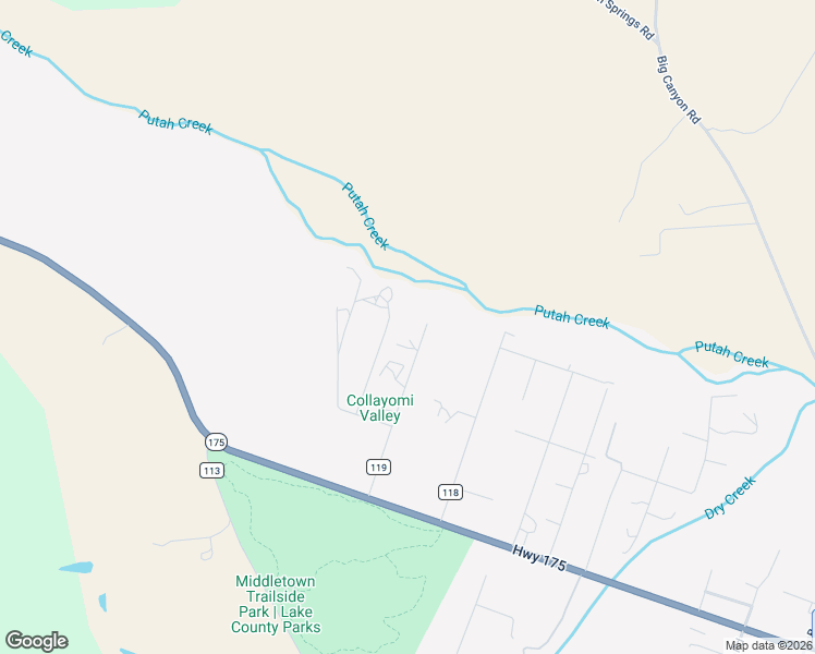 map of restaurants, bars, coffee shops, grocery stores, and more near 20450 Sacramento Avenue in Middletown