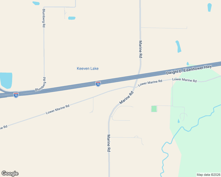 map of restaurants, bars, coffee shops, grocery stores, and more near Interstate 70 in Marine