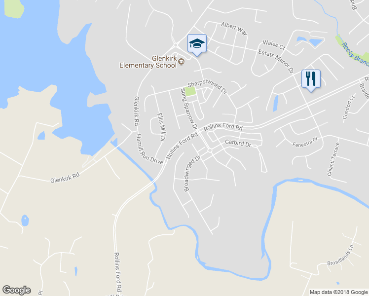 map of restaurants, bars, coffee shops, grocery stores, and more near 14217 Ladderbacked Drive in Gainesville