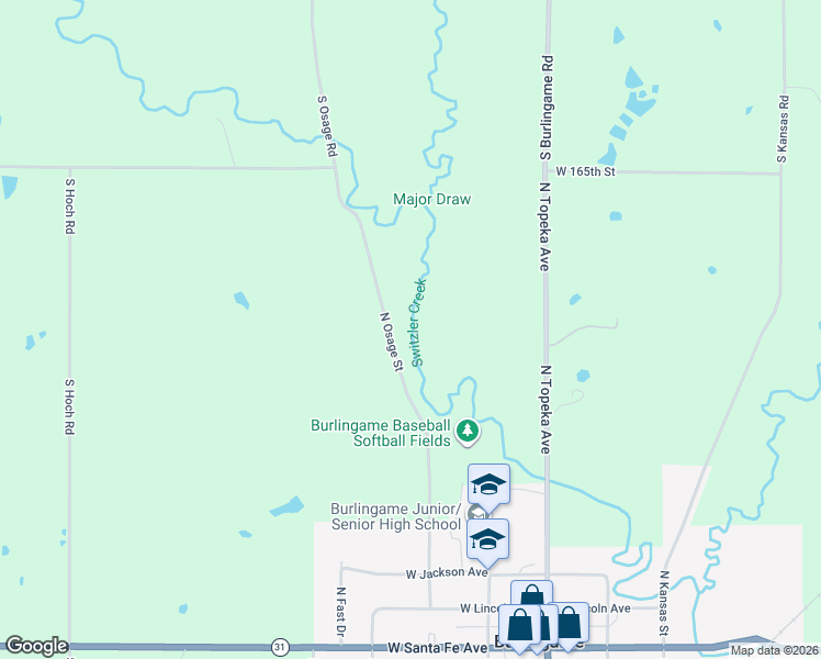 map of restaurants, bars, coffee shops, grocery stores, and more near in Burlingame