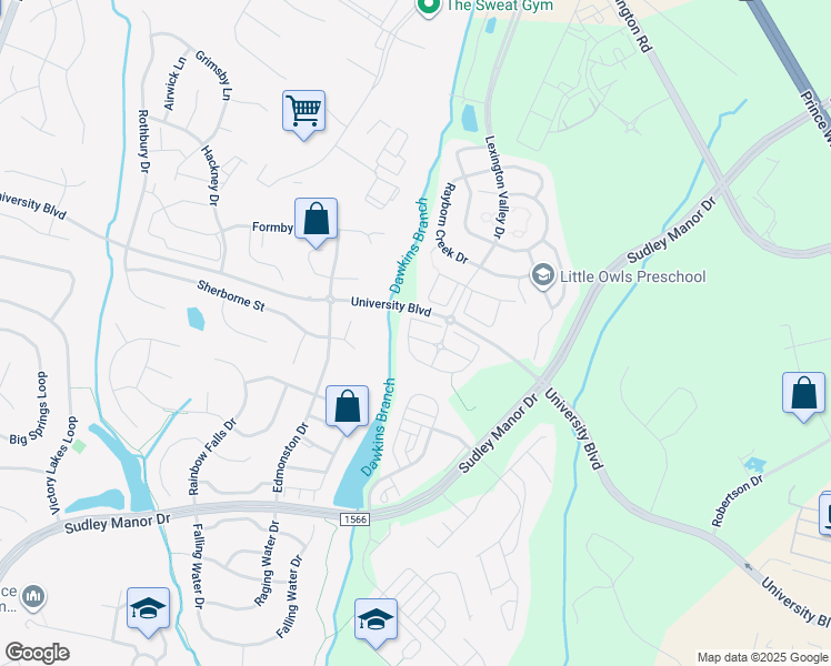 map of restaurants, bars, coffee shops, grocery stores, and more near 12018 Sorrel River Way in Manassas