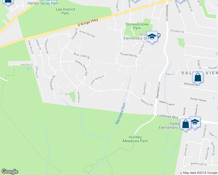 map of restaurants, bars, coffee shops, grocery stores, and more near 7148 Strawn Court in Alexandria