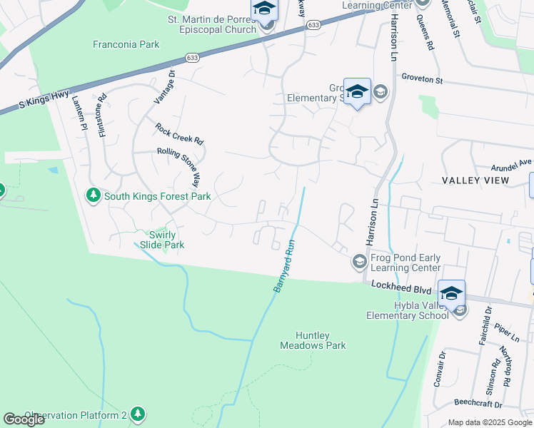 map of restaurants, bars, coffee shops, grocery stores, and more near 7131 Strawn Court in Alexandria