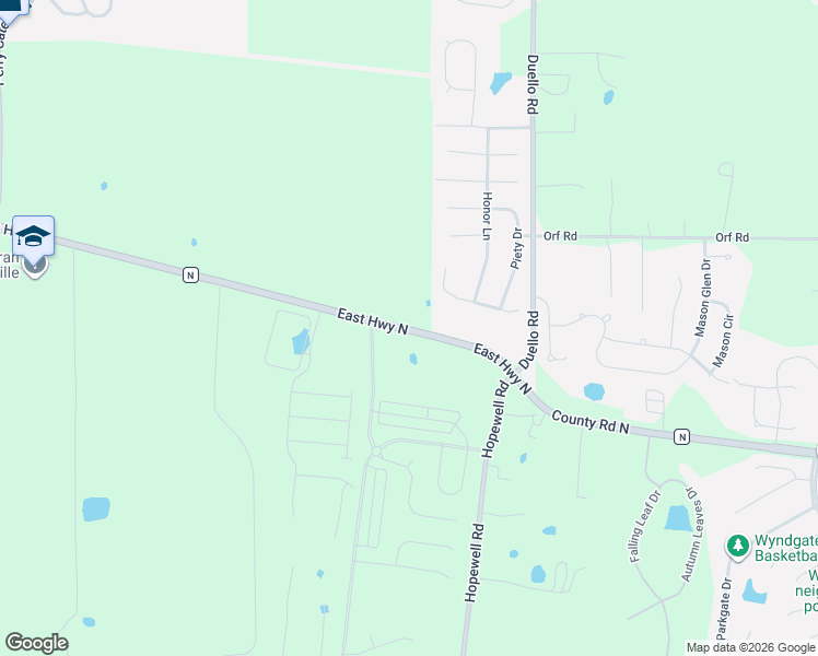 map of restaurants, bars, coffee shops, grocery stores, and more near 1150 East Highway North in Lake Saint Louis