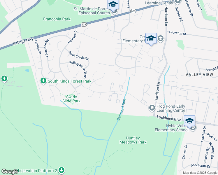 map of restaurants, bars, coffee shops, grocery stores, and more near 7138 Strawn Court in Alexandria