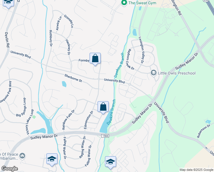 map of restaurants, bars, coffee shops, grocery stores, and more near 8807 Worsley Court in Bristow