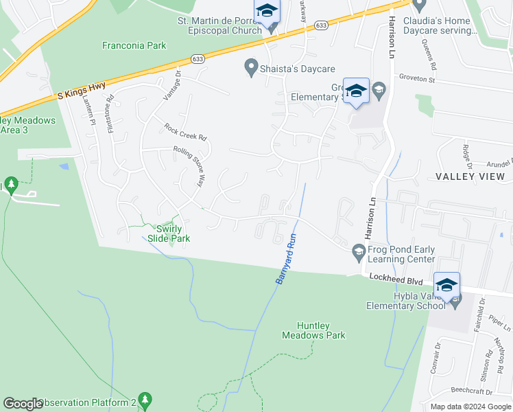 map of restaurants, bars, coffee shops, grocery stores, and more near 7138 Strawn Court in Alexandria