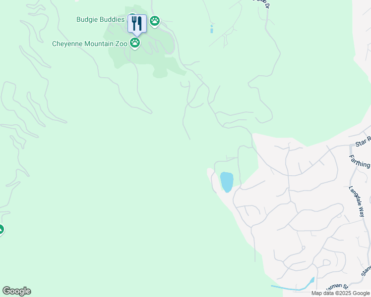 map of restaurants, bars, coffee shops, grocery stores, and more near 4620 Governors Point in Colorado Springs