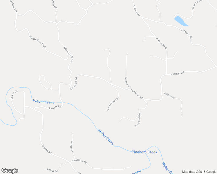 map of restaurants, bars, coffee shops, grocery stores, and more near 3716 Murphy Ranch Road in Placerville