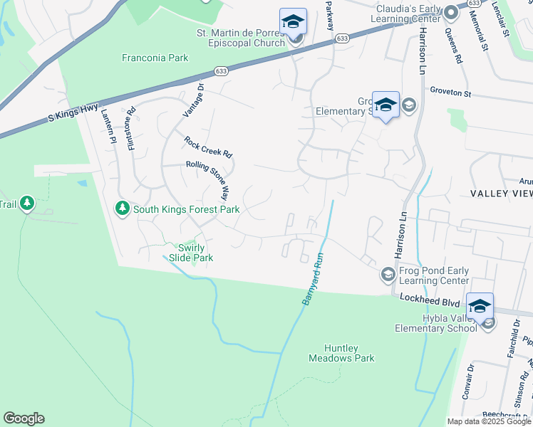map of restaurants, bars, coffee shops, grocery stores, and more near 4104 Casey Court in Alexandria