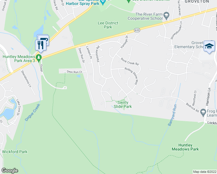 map of restaurants, bars, coffee shops, grocery stores, and more near 4416 Rollingbrooke Court in Alexandria