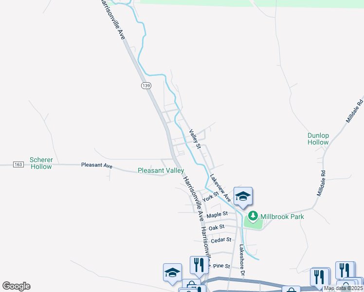 map of restaurants, bars, coffee shops, grocery stores, and more near 4220 Sterling Avenue in Portsmouth