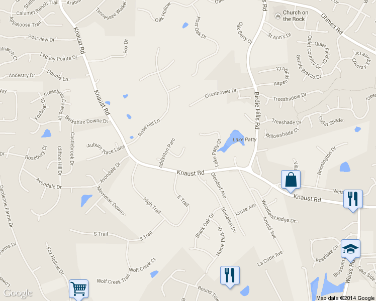 map of restaurants, bars, coffee shops, grocery stores, and more near 316 Addyston Pointe in St. Peters