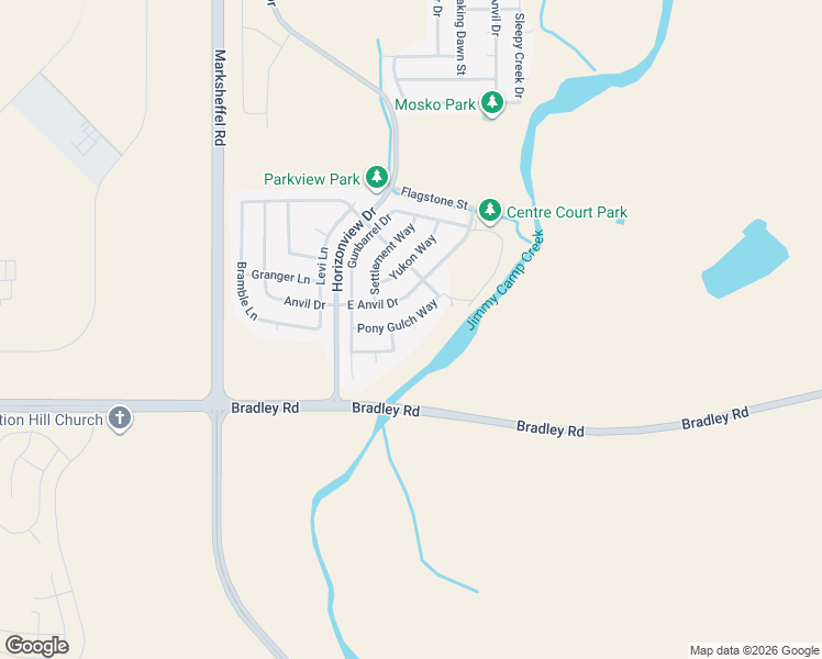 map of restaurants, bars, coffee shops, grocery stores, and more near 4332 Bronco Gulch Court in Colorado Springs