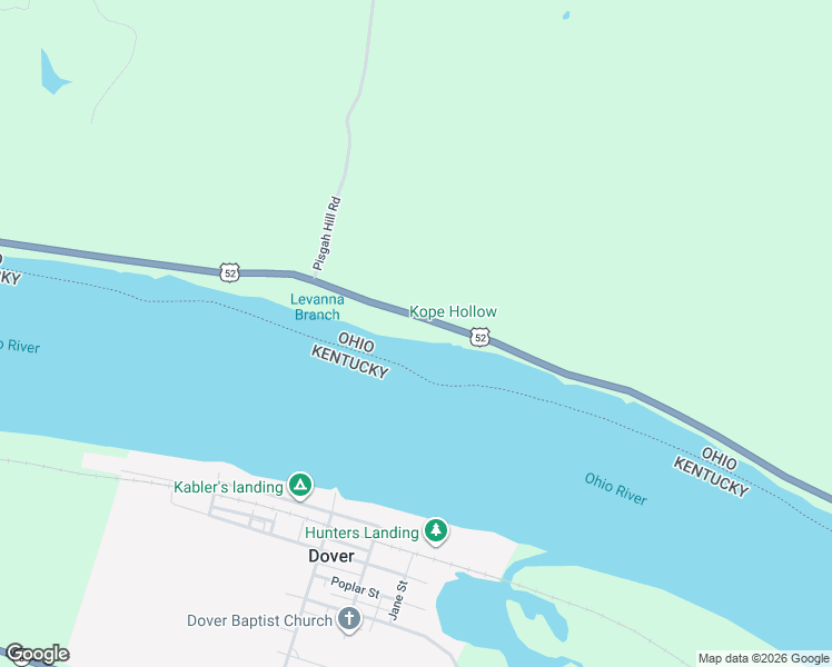 map of restaurants, bars, coffee shops, grocery stores, and more near 5050 U.S. 52 in Ripley