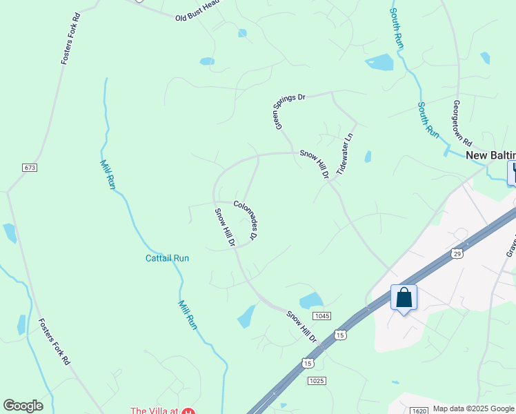 map of restaurants, bars, coffee shops, grocery stores, and more near 6668 Colonnades Drive in Warrenton