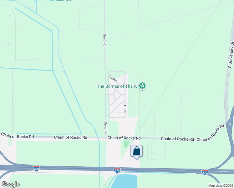 map of restaurants, bars, coffee shops, grocery stores, and more near 2900-2998 Poag Road in Edwardsville