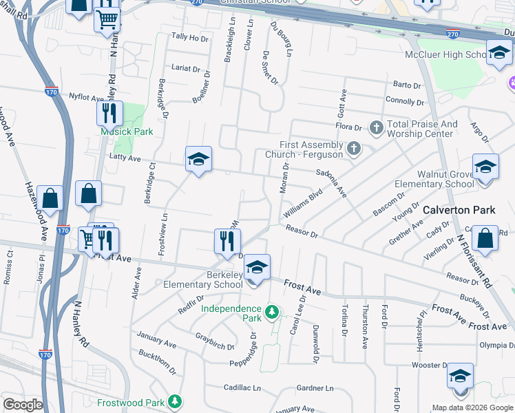map of restaurants, bars, coffee shops, grocery stores, and more near 8323 Hatina Drive in Berkeley