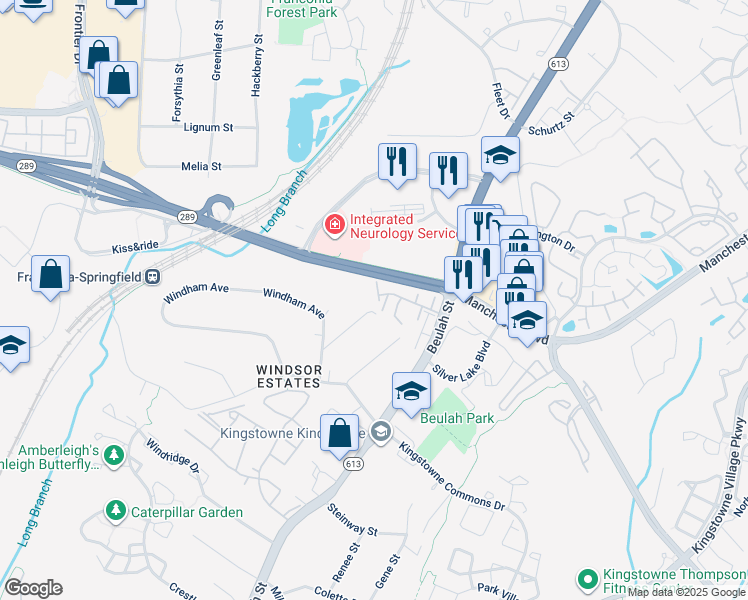 map of restaurants, bars, coffee shops, grocery stores, and more near 6279 Alforth Avenue in Alexandria