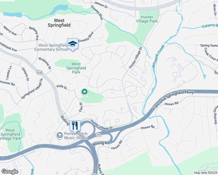map of restaurants, bars, coffee shops, grocery stores, and more near 7806 Solomon Seal Drive in West Springfield