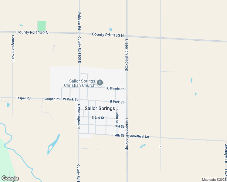 map of restaurants, bars, coffee shops, grocery stores, and more near North John Street in Clay City