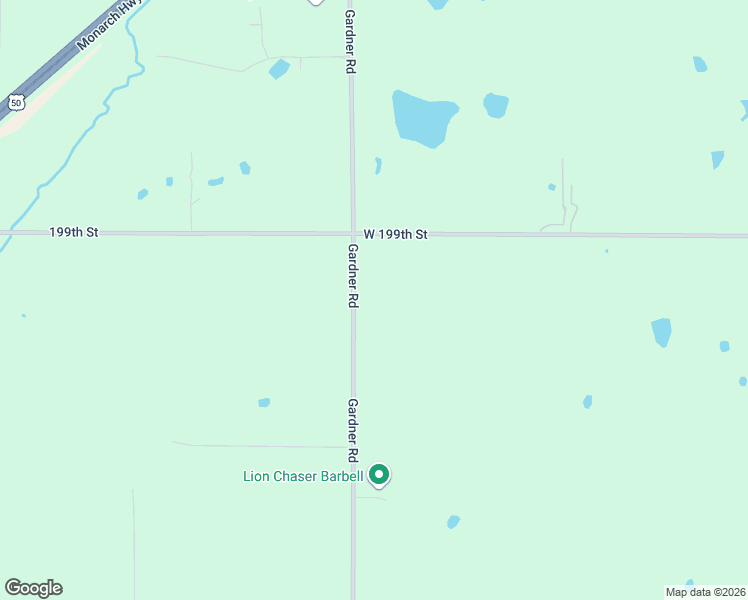 map of restaurants, bars, coffee shops, grocery stores, and more near 20005 South Gardner Road in Gardner