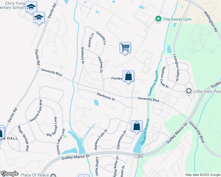 map of restaurants, bars, coffee shops, grocery stores, and more near 8778 Grantham Court in Bristow