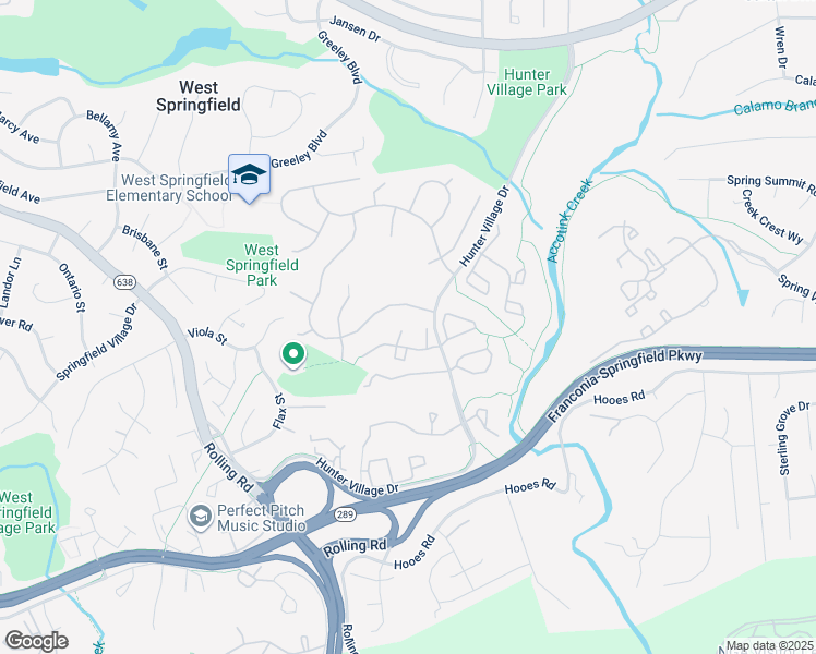 map of restaurants, bars, coffee shops, grocery stores, and more near 7035 Solomon Seal Court in Springfield