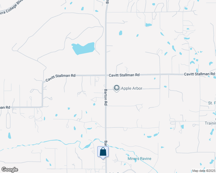 map of restaurants, bars, coffee shops, grocery stores, and more near 5907 Del Oro Road in Granite Bay