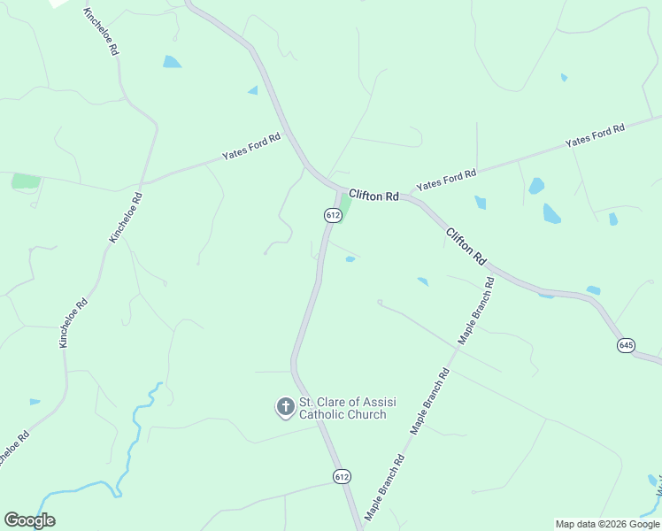 map of restaurants, bars, coffee shops, grocery stores, and more near 12460 Henderson Road in Clifton