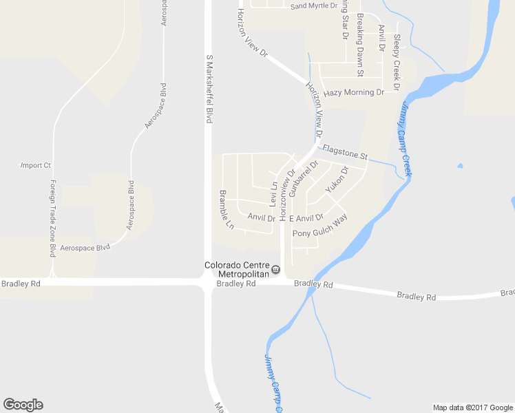 map of restaurants, bars, coffee shops, grocery stores, and more near 9213 Granger Lane in Colorado Springs