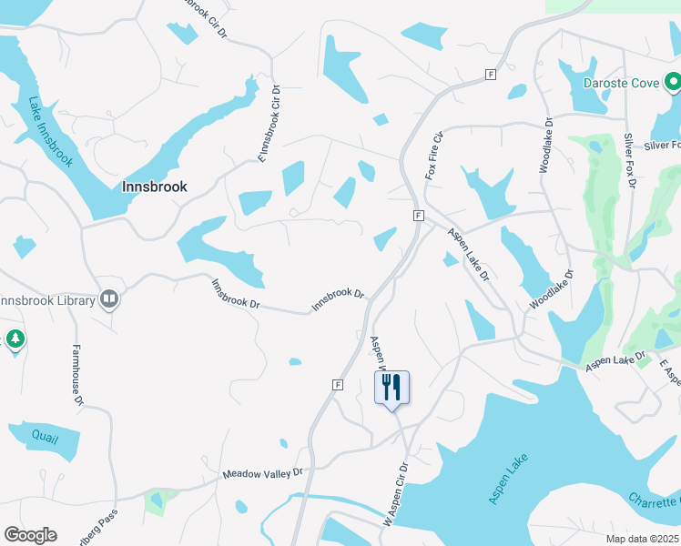map of restaurants, bars, coffee shops, grocery stores, and more near 229 Innsbrook Drive in Innsbrook