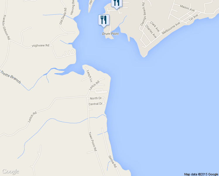 map of restaurants, bars, coffee shops, grocery stores, and more near 530 Ark Haven Road in Tracys Landing