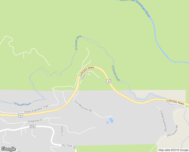 map of restaurants, bars, coffee shops, grocery stores, and more near 7050 Stacy Lane in Pollock Pines
