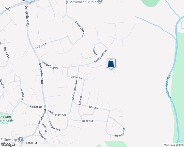 map of restaurants, bars, coffee shops, grocery stores, and more near 9004 Eldon Drive in Clinton