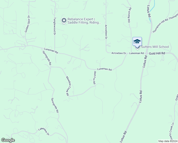 map of restaurants, bars, coffee shops, grocery stores, and more near 4550 Luneman Road in Placerville