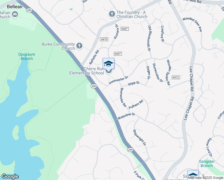 map of restaurants, bars, coffee shops, grocery stores, and more near 9759 Rehanek Court in Burke