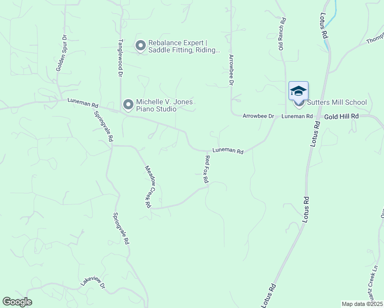 map of restaurants, bars, coffee shops, grocery stores, and more near 4550 Luneman Road in Placerville
