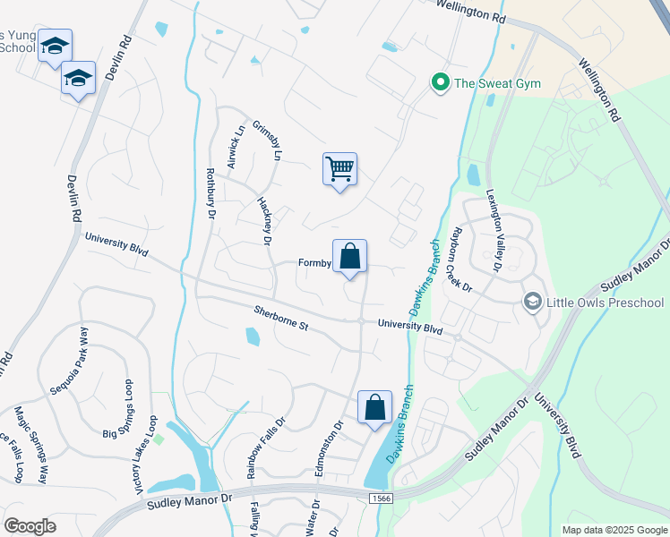 map of restaurants, bars, coffee shops, grocery stores, and more near 12171 Formby Street in Bristow