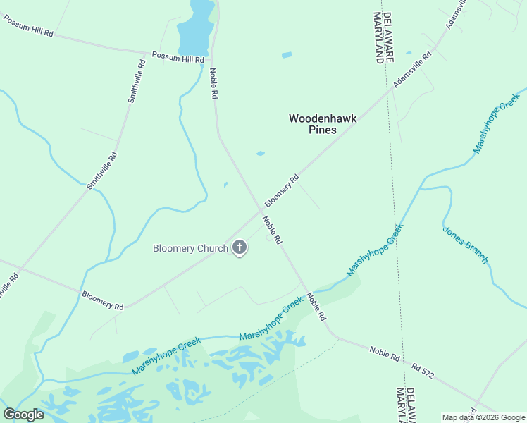 map of restaurants, bars, coffee shops, grocery stores, and more near 5831 Noble Road in Federalsburg
