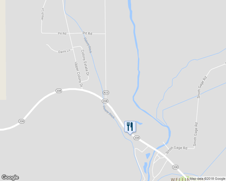 map of restaurants, bars, coffee shops, grocery stores, and more near 10 Lower Colony Road in Smith Valley